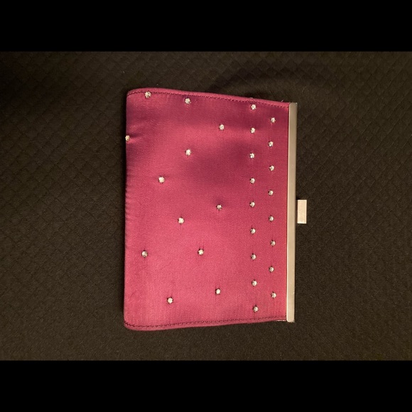 Satin Evening Clutch/Shoulder Bag - Picture 3 of 5